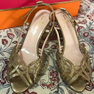 Kate Spade Gold Sandals